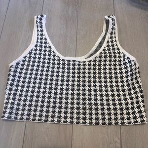 Black and white tank